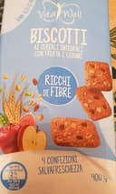 Biscotti ai cereali integrali con frutta e legumi